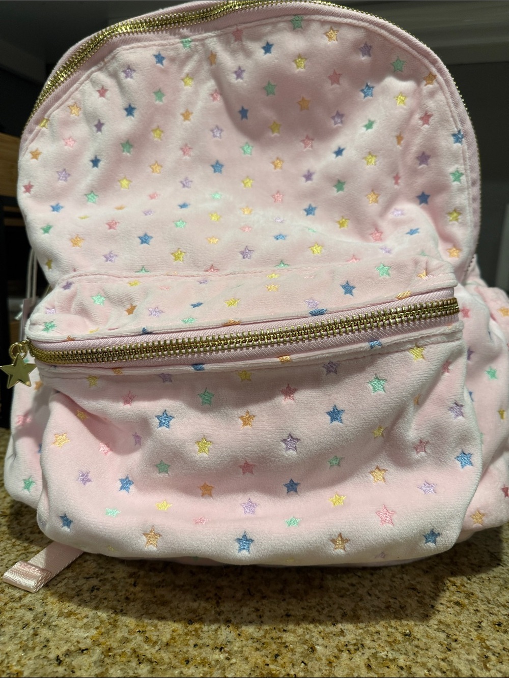 Stoney Clover Park & Beach Pink Star-Print Backpack - Picture 7 of 9